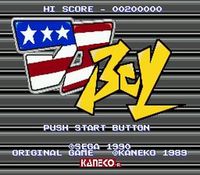 une photo d'Ã©cran de DJ Boy sur Sega Megadrive